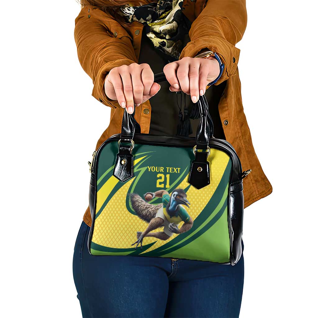 Australian Emu Cricket Custom Shoulder Handbag Aussie National Color