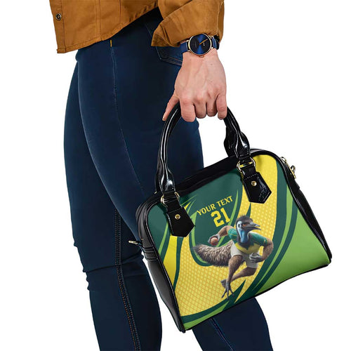 Australian Emu Cricket Custom Shoulder Handbag Aussie National Color