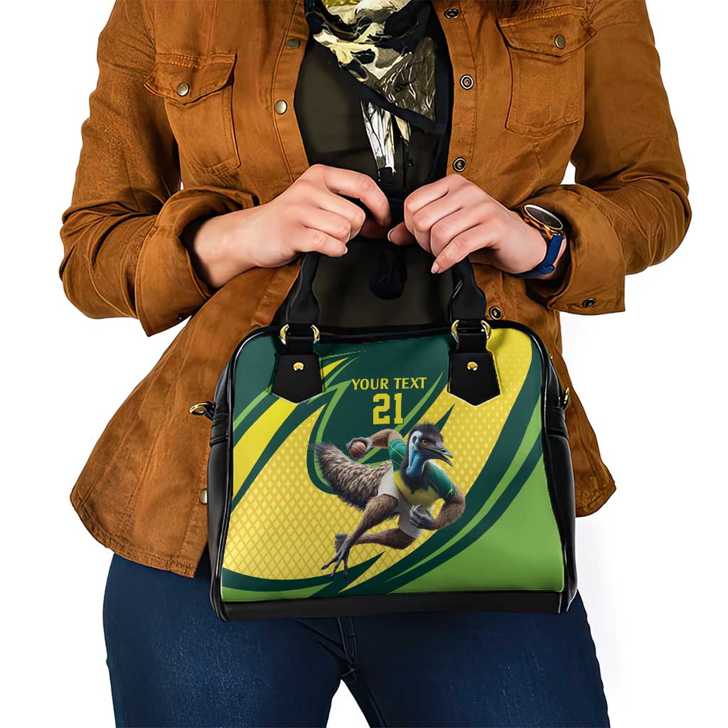 Australian Emu Cricket Custom Shoulder Handbag Aussie National Color