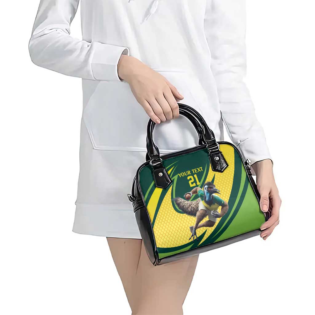 Australian Emu Cricket Custom Shoulder Handbag Aussie National Color
