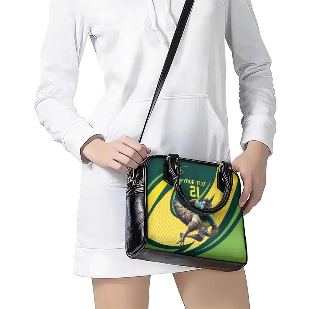 Australian Emu Cricket Custom Shoulder Handbag Aussie National Color