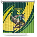 Australian Emu Cricket Custom Shower Curtain Aussie National Color