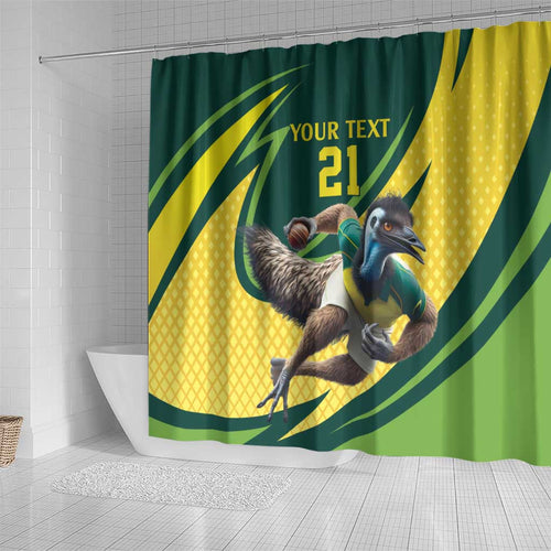Australian Emu Cricket Custom Shower Curtain Aussie National Color