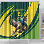Australian Emu Cricket Custom Shower Curtain Aussie National Color