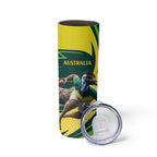 Australian Emu Cricket Custom Skinny Tumbler Aussie National Color