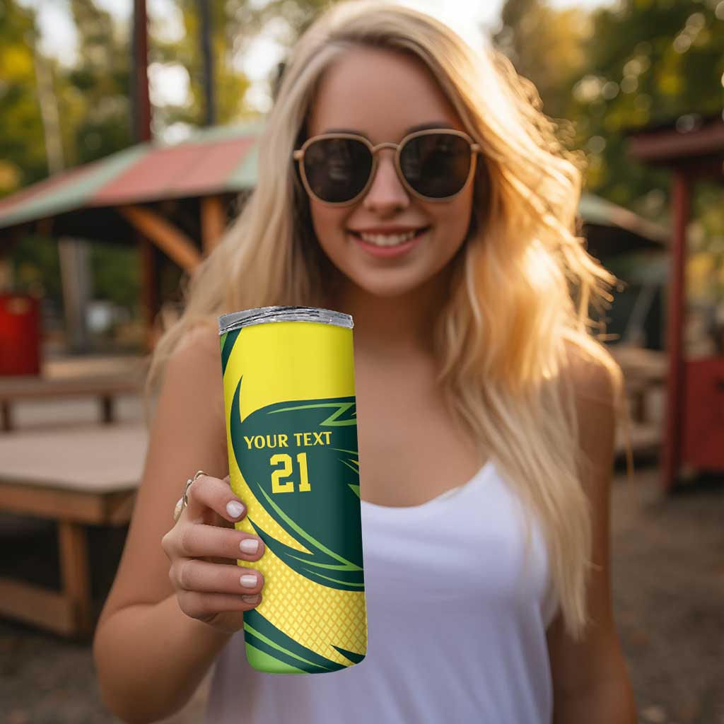 Australian Emu Cricket Custom Skinny Tumbler Aussie National Color