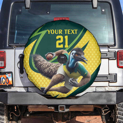 Australian Emu Cricket Custom Spare Tire Cover Aussie National Color