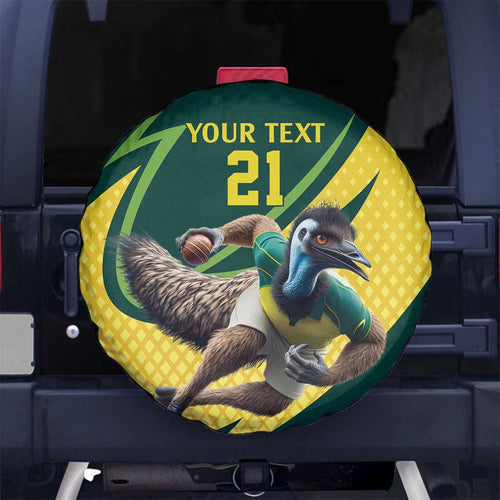Australian Emu Cricket Custom Spare Tire Cover Aussie National Color