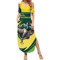 Australian Emu Cricket Custom Summer Maxi Dress Aussie National Color