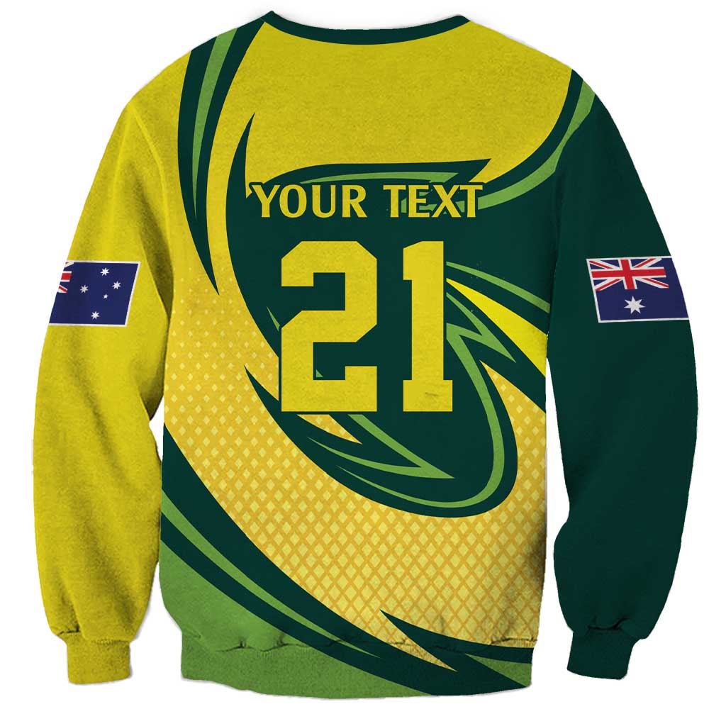 Australian Emu Cricket Custom Sweatshirt Aussie National Color