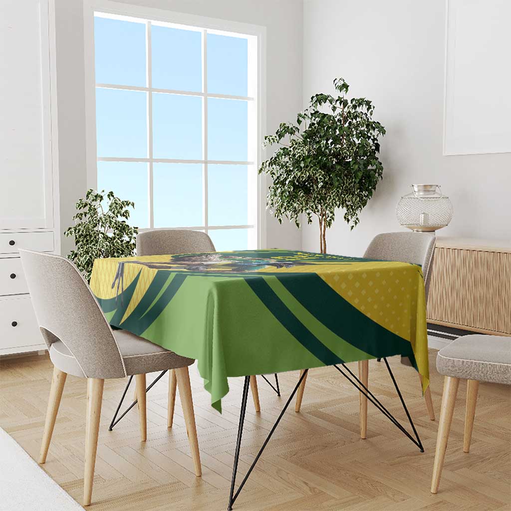 Australian Emu Cricket Custom Tablecloth Aussie National Color
