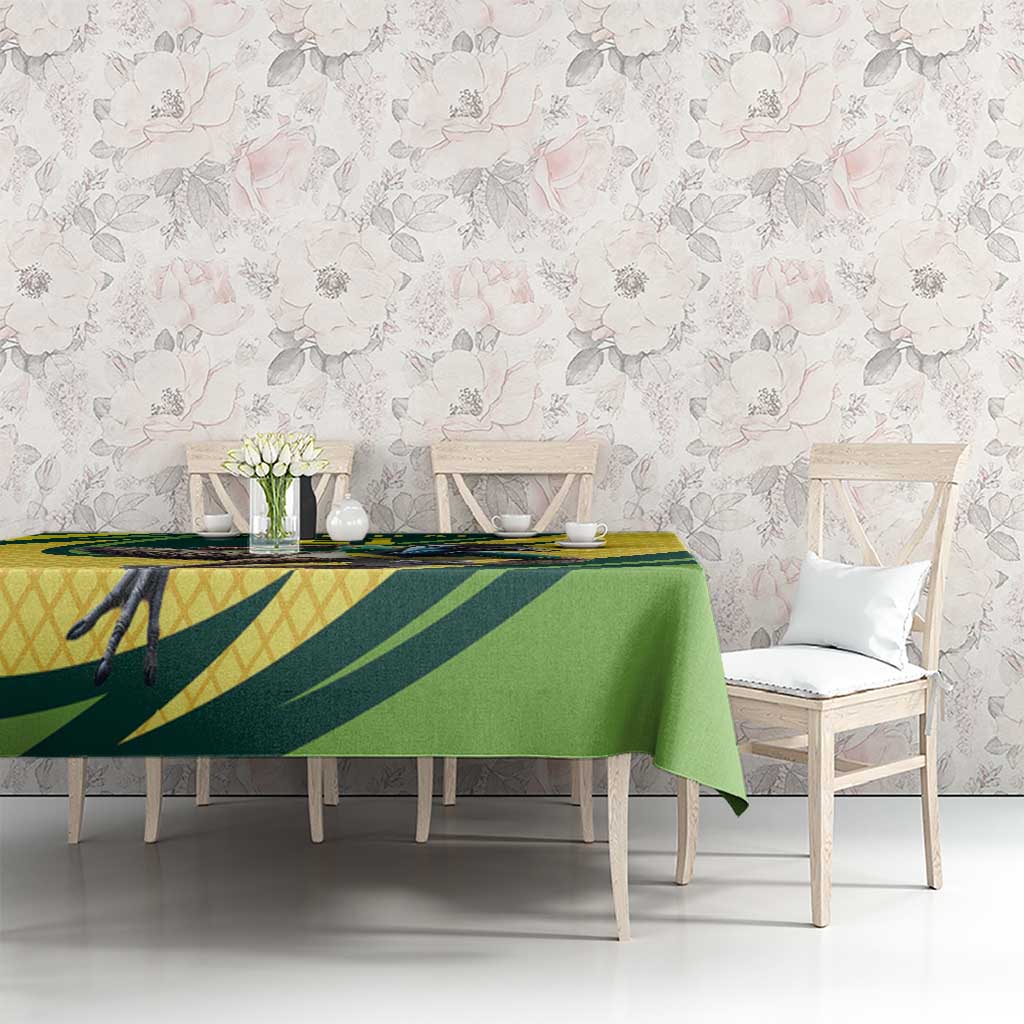 Australian Emu Cricket Custom Tablecloth Aussie National Color