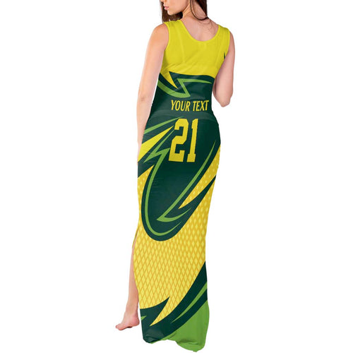 Australian Emu Cricket Custom Tank Maxi Dress Aussie National Color