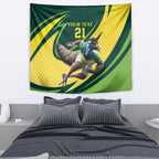 Australian Emu Cricket Custom Tapestry Aussie National Color