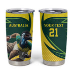 Australian Emu Cricket Custom Tumbler Cup Aussie National Color