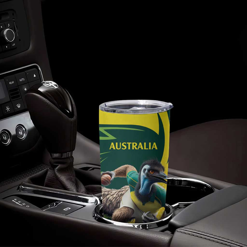 Australian Emu Cricket Custom Tumbler Cup Aussie National Color