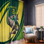 Australian Emu Cricket Custom Window Curtain Aussie National Color