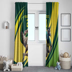 Australian Emu Cricket Custom Window Curtain Aussie National Color