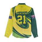 Australian Emu Cricket Custom Women Casual Shirt Aussie National Color