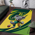 Australian Koala Bear Cricket Custom Area Rug Aussie National Color