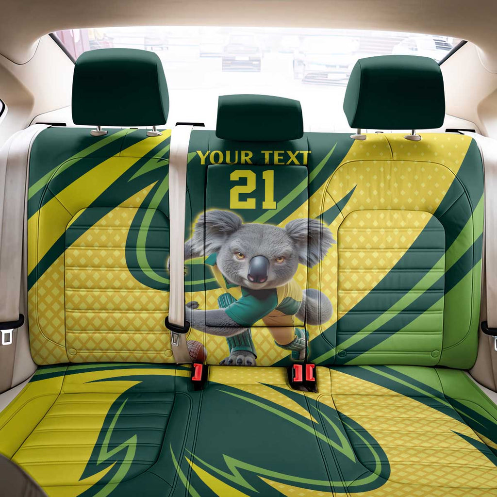 Australian Koala Bear Cricket Custom Back Car Seat Cover Aussie National Color