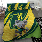 Australian Koala Bear Cricket Custom Bedding Set Aussie National Color