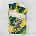 Australian Koala Bear Cricket Custom Bedding Set Aussie National Color