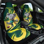 Australian Koala Bear Cricket Custom Car Seat Cover Aussie National Color