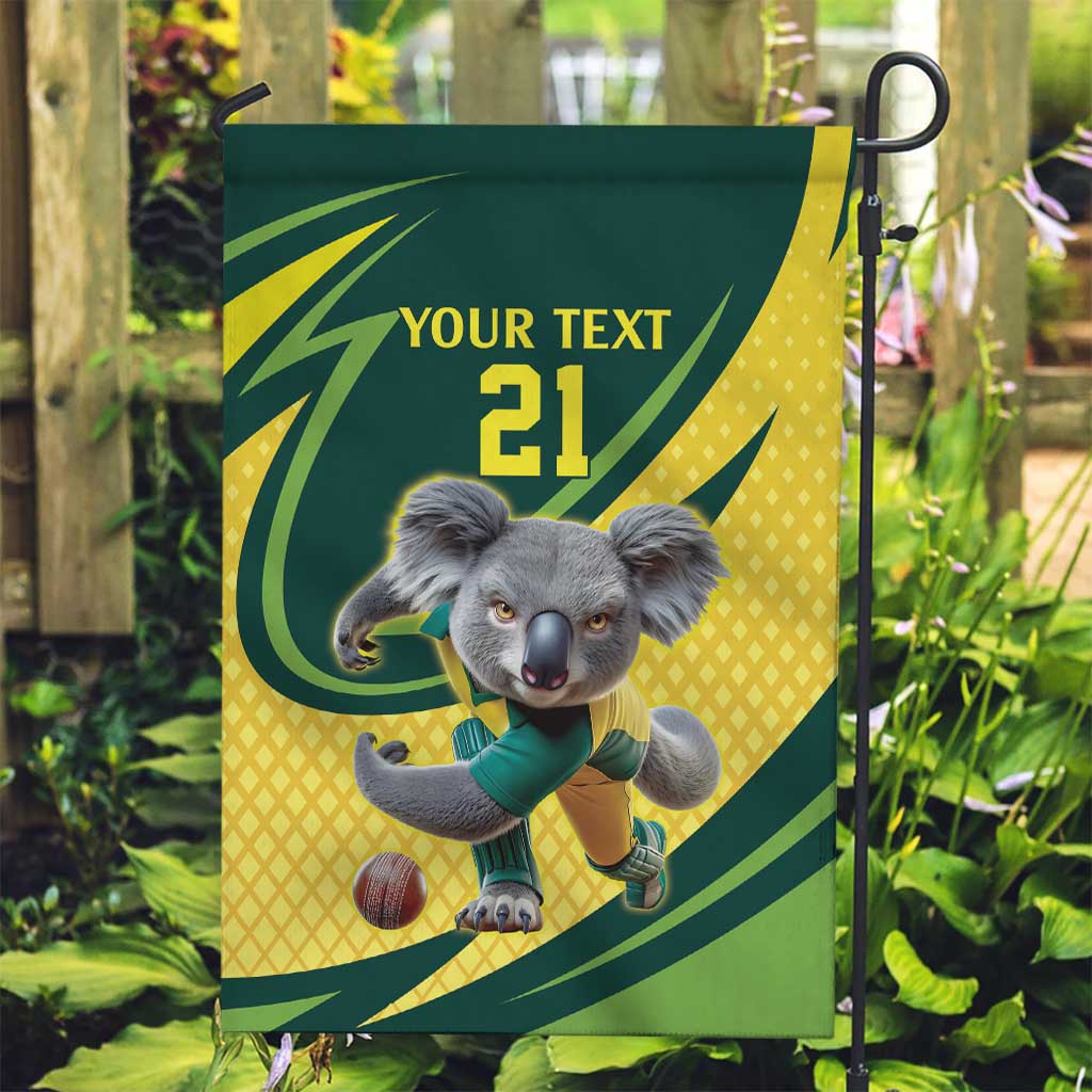 Australian Koala Bear Cricket Custom Garden Flag Aussie National Color