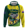 Australian Koala Bear Cricket Custom Hoodie Aussie National Color