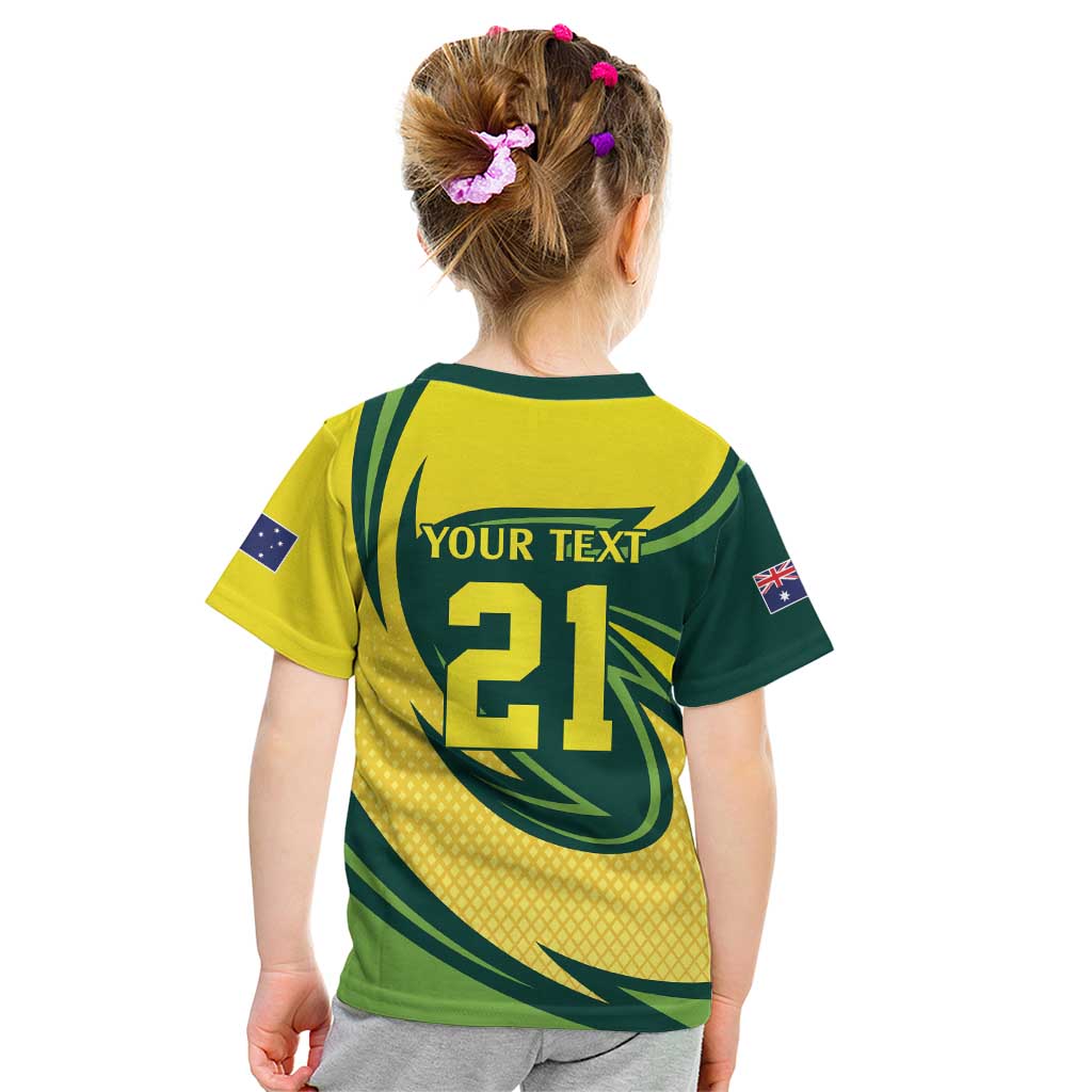 Australian Koala Bear Cricket Custom Kid T Shirt Aussie National Color