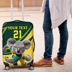 Australian Koala Bear Cricket Custom Luggage Cover Aussie National Color