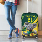 Australian Koala Bear Cricket Custom Luggage Cover Aussie National Color