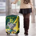 Australian Koala Bear Cricket Custom Luggage Cover Aussie National Color