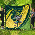 Australian Koala Bear Cricket Custom Quilt Aussie National Color