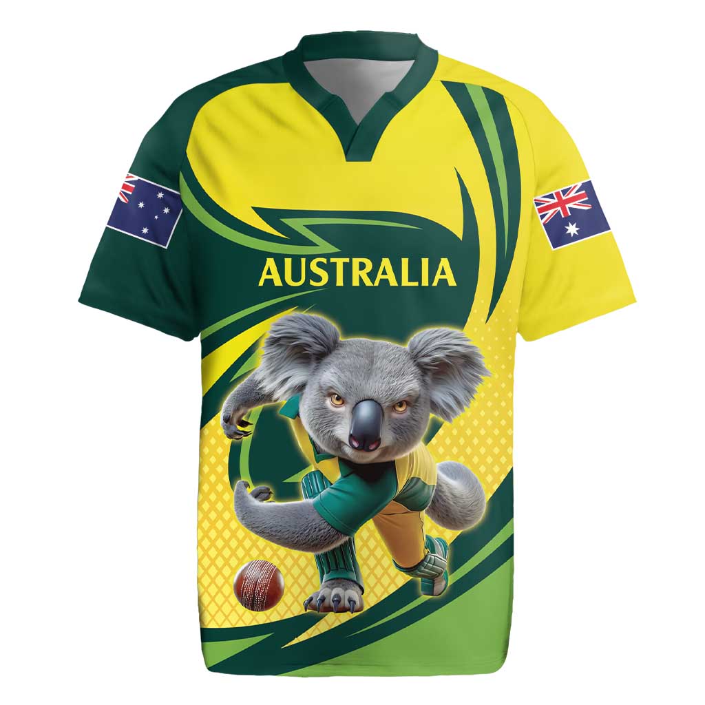 Australian Koala Bear Cricket Custom Rugby Jersey Aussie National Color