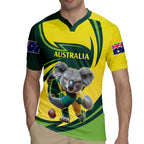 Australian Koala Bear Cricket Custom Rugby Jersey Aussie National Color