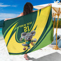Australian Koala Bear Cricket Custom Sarong Aussie National Color