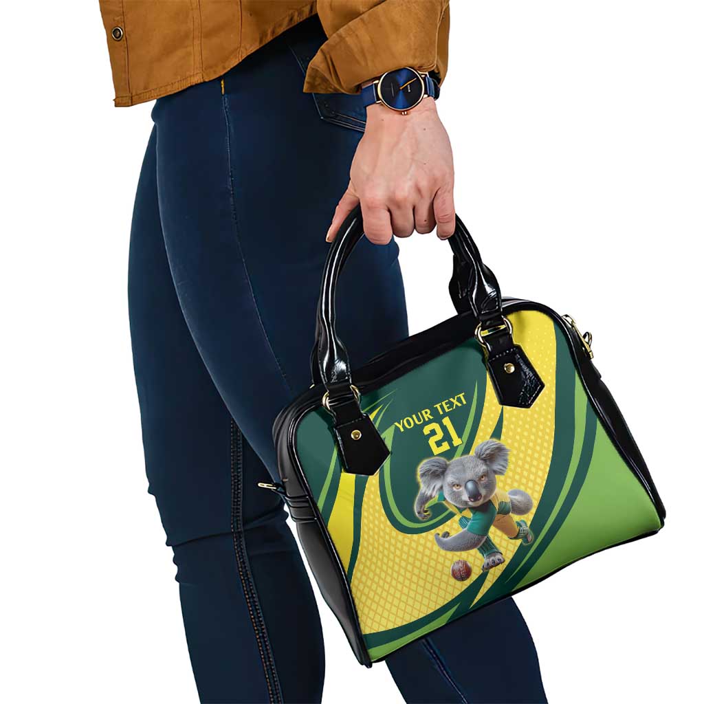 Australian Koala Bear Cricket Custom Shoulder Handbag Aussie National Color