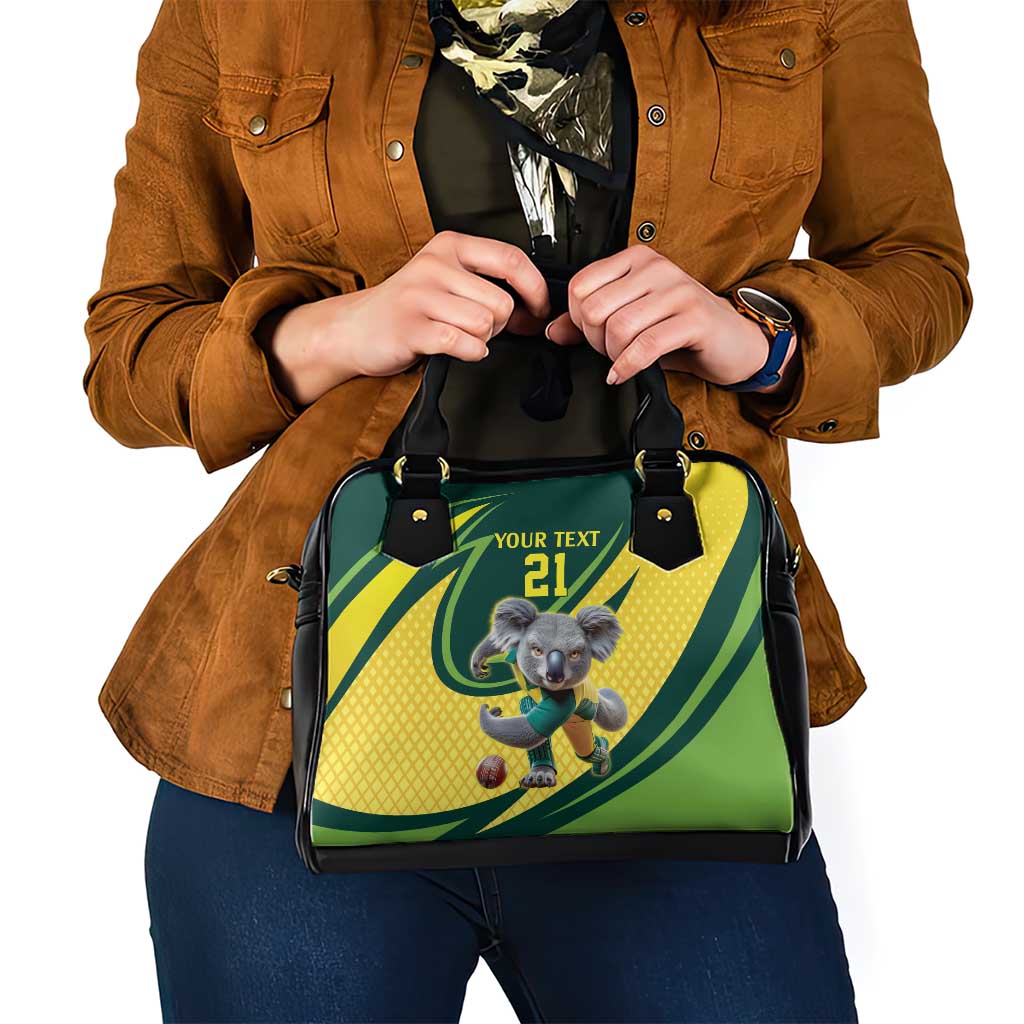 Australian Koala Bear Cricket Custom Shoulder Handbag Aussie National Color