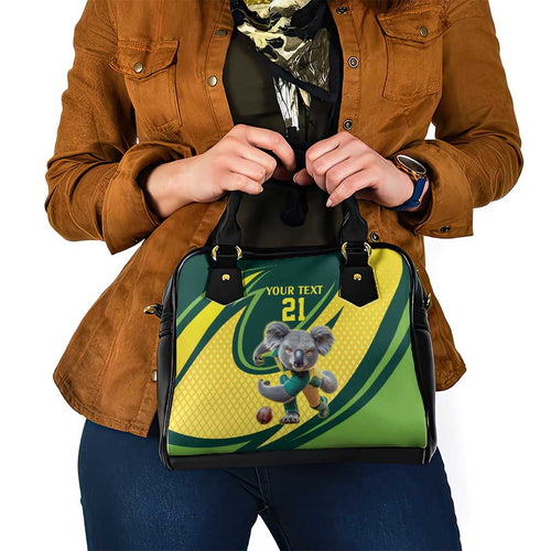 Australian Koala Bear Cricket Custom Shoulder Handbag Aussie National Color