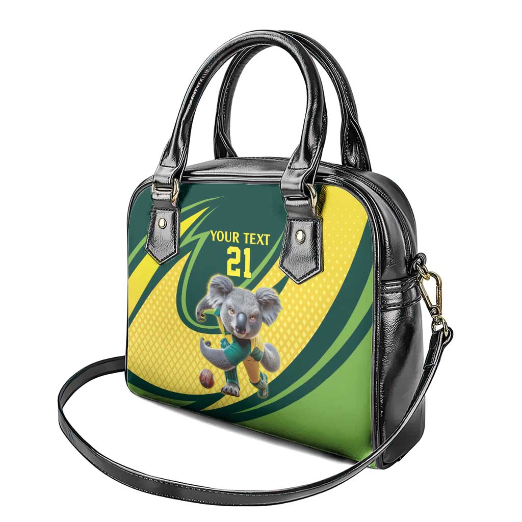 Australian Koala Bear Cricket Custom Shoulder Handbag Aussie National Color