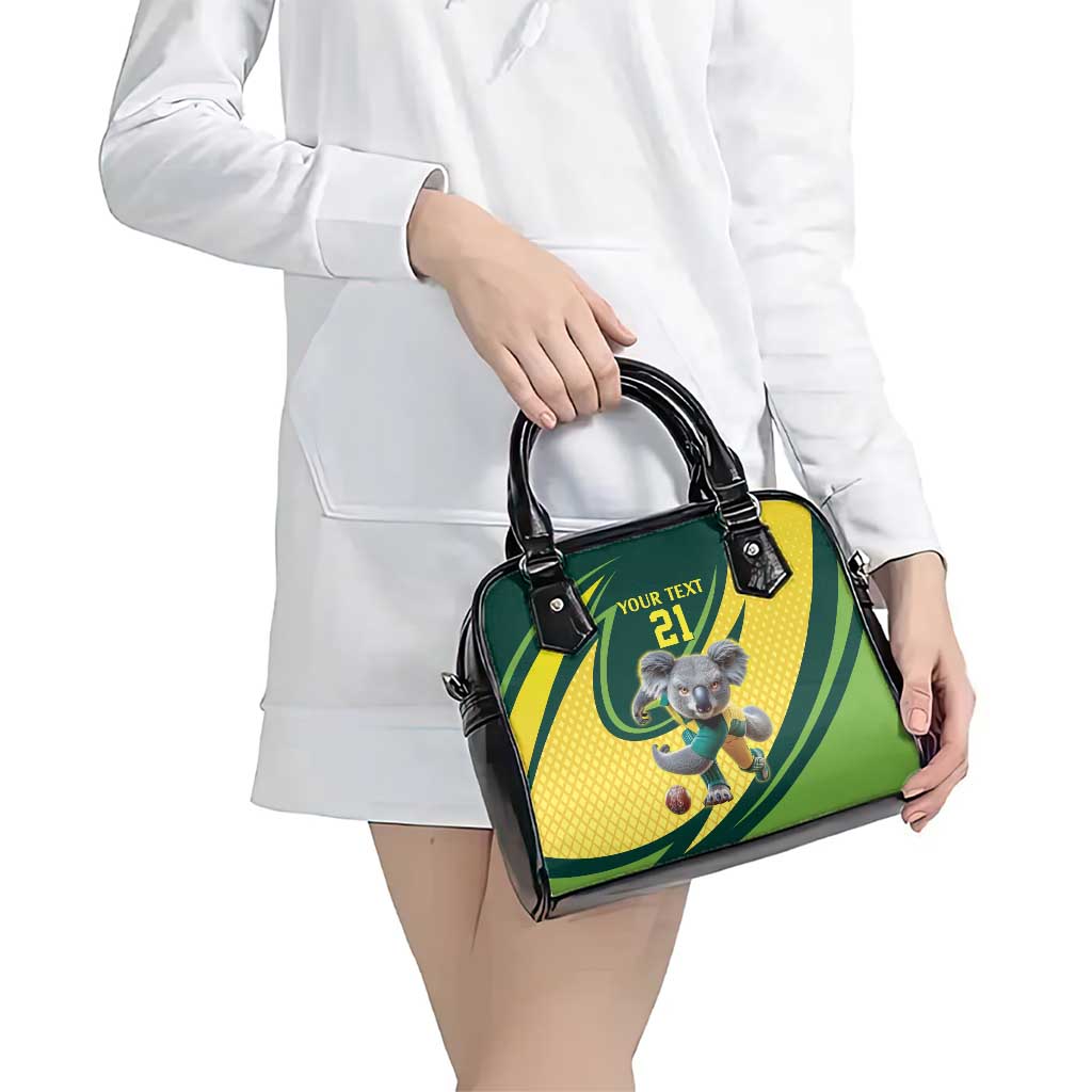 Australian Koala Bear Cricket Custom Shoulder Handbag Aussie National Color