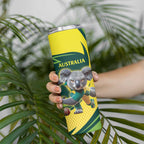 Australian Koala Bear Cricket Custom Skinny Tumbler Aussie National Color