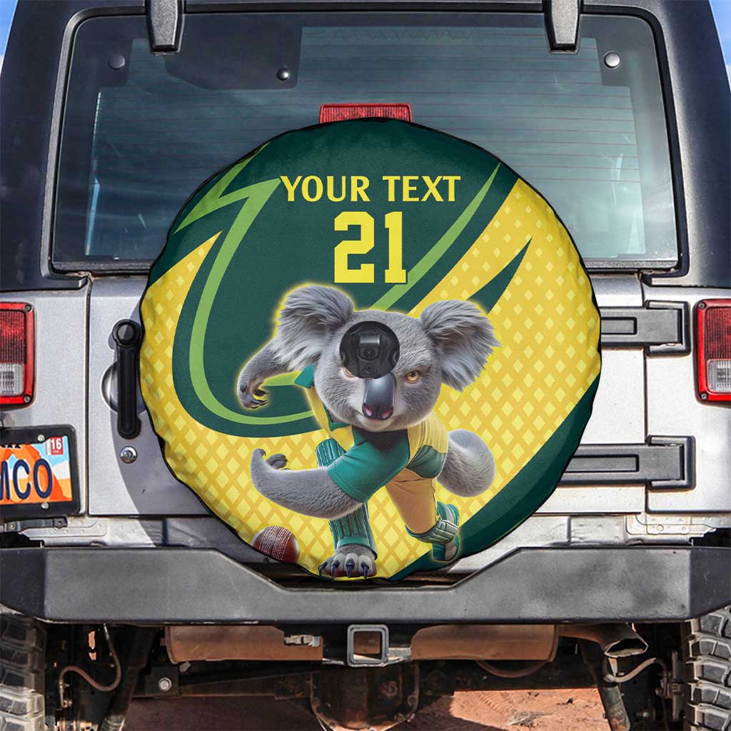 Australian Koala Bear Cricket Custom Spare Tire Cover Aussie National Color