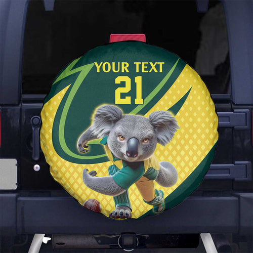Australian Koala Bear Cricket Custom Spare Tire Cover Aussie National Color