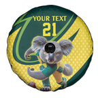Australian Koala Bear Cricket Custom Spare Tire Cover Aussie National Color