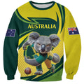 Australian Koala Bear Cricket Custom Sweatshirt Aussie National Color