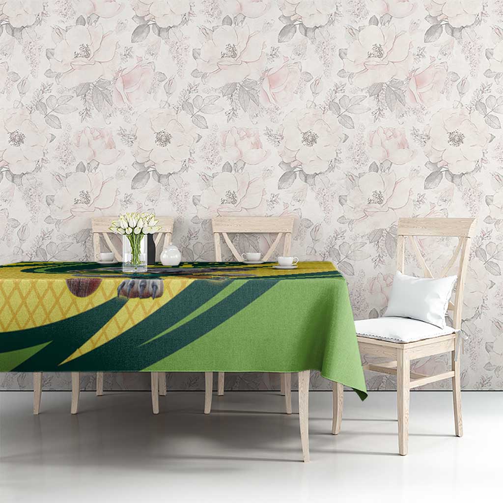Australian Koala Bear Cricket Custom Tablecloth Aussie National Color