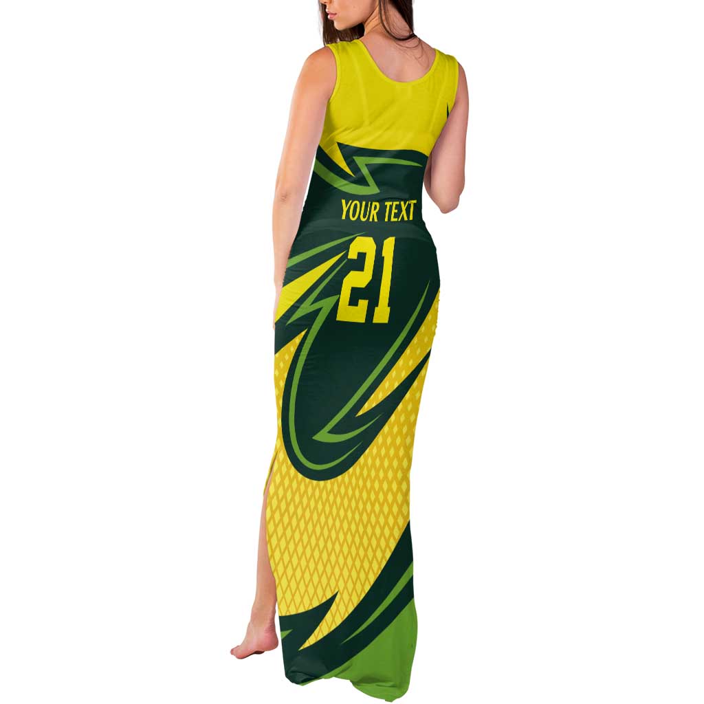 Australian Koala Bear Cricket Custom Tank Maxi Dress Aussie National Color
